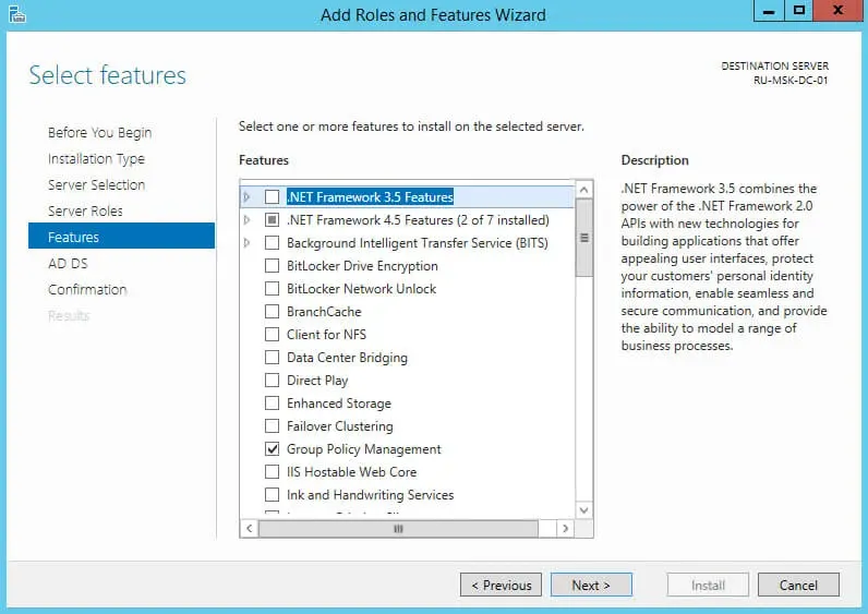 Install Active Directory Domain Services on Windows Server 2012 R2 - Step 21