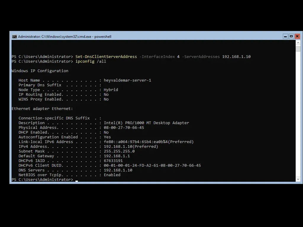 Install Active Directory Domain Services on Windows Server 2019 Server Core - Step 10