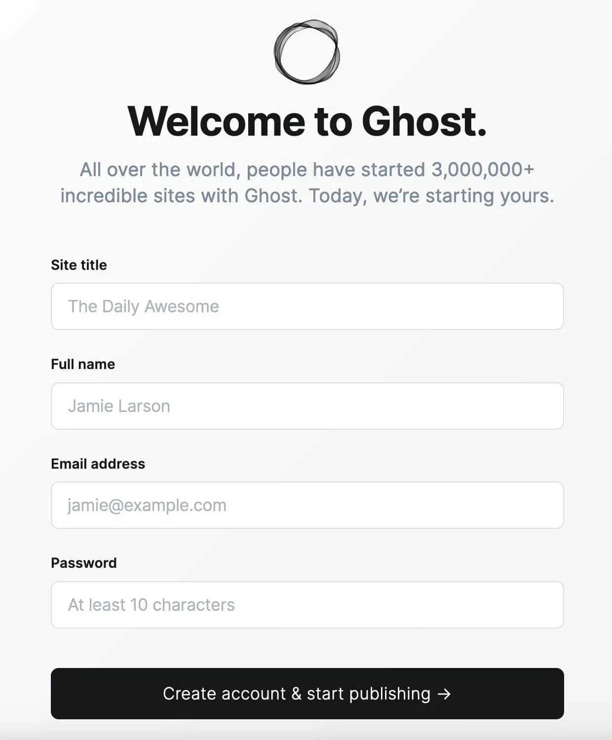 Install Ghost Using Docker Compose - Step 6