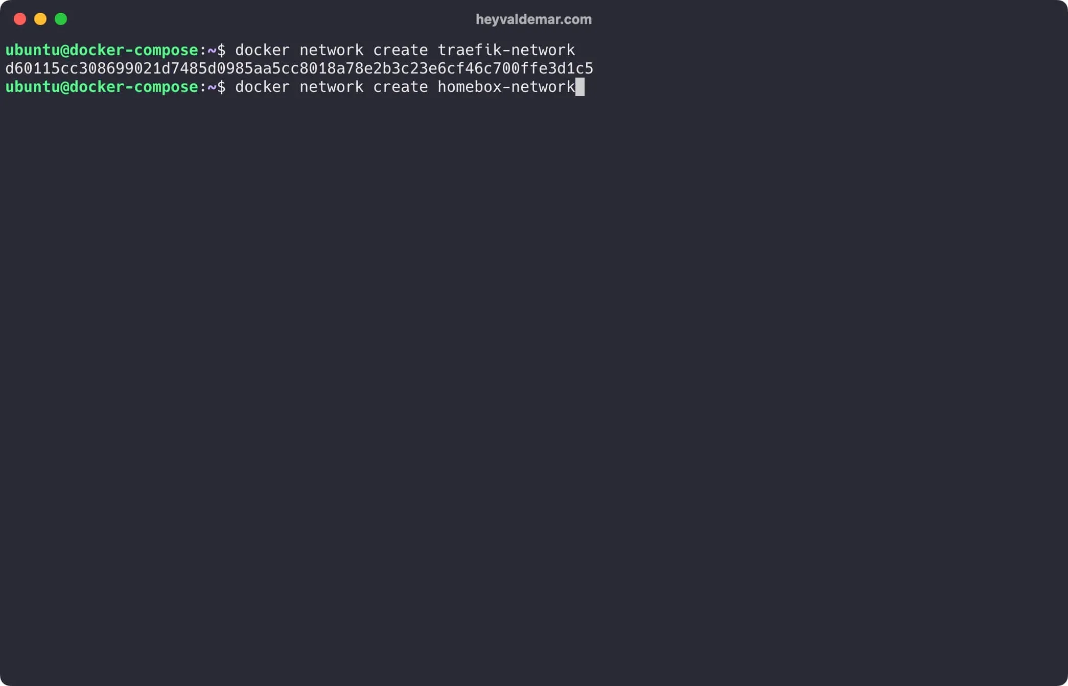Install Homebox Using Docker Compose - Step 2