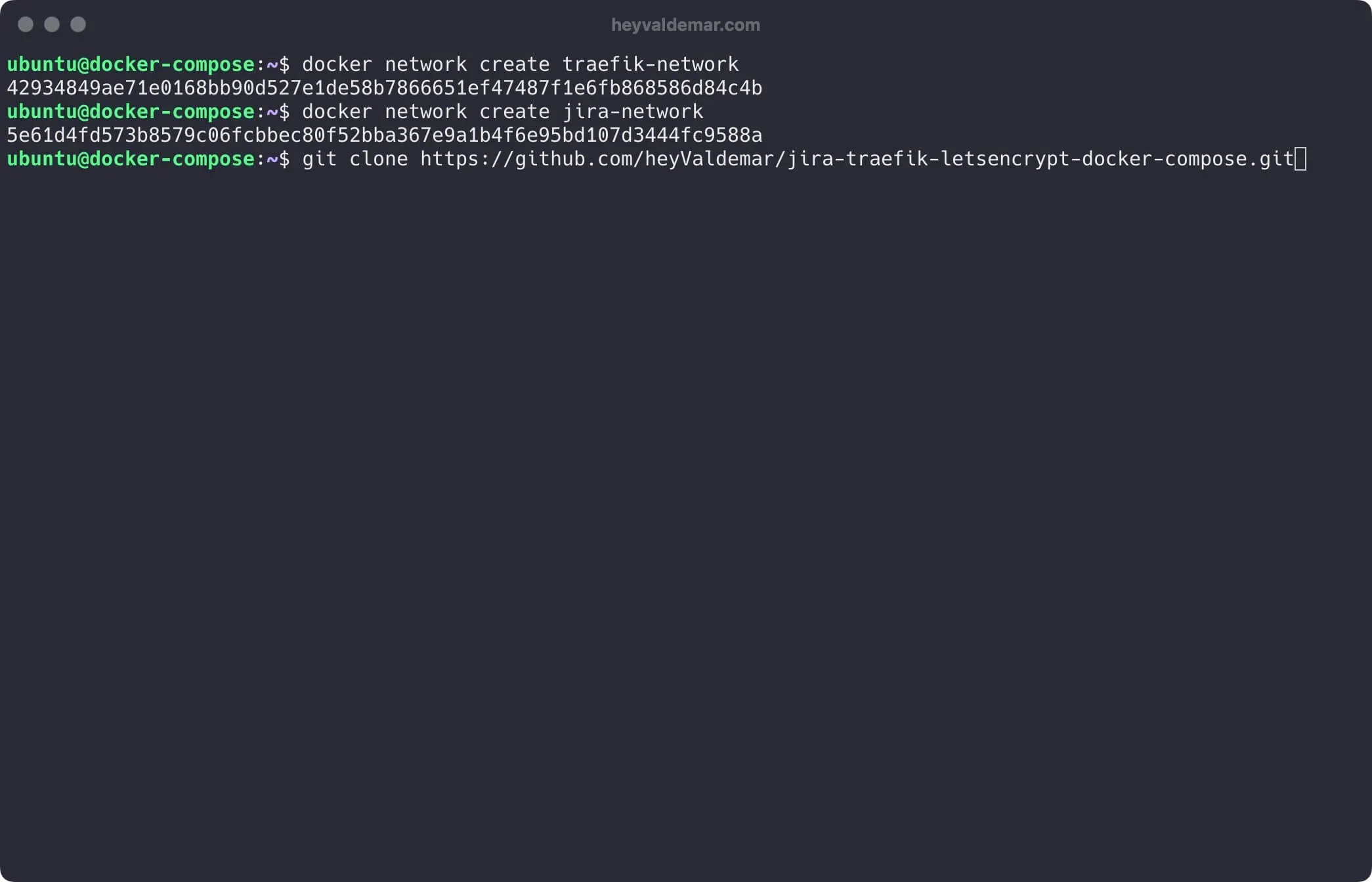 Install Jira Using Docker Compose - Step 3