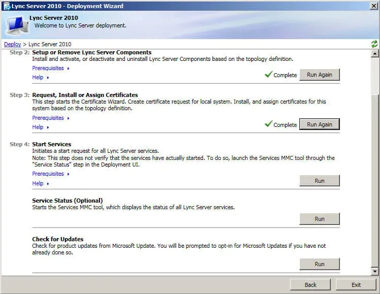 Install Lync Server 2010 - Step 173