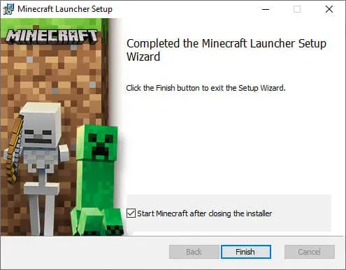 Install Minecraft on Windows - Step 6