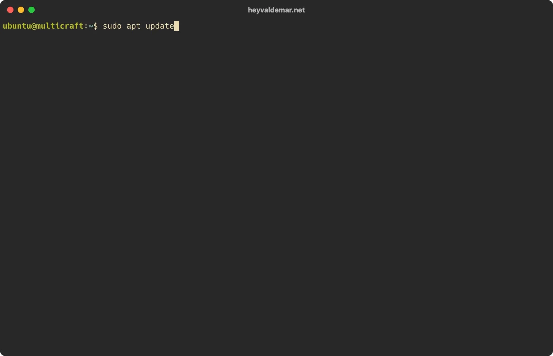 Install Multicraft on Ubuntu Server - Step 1