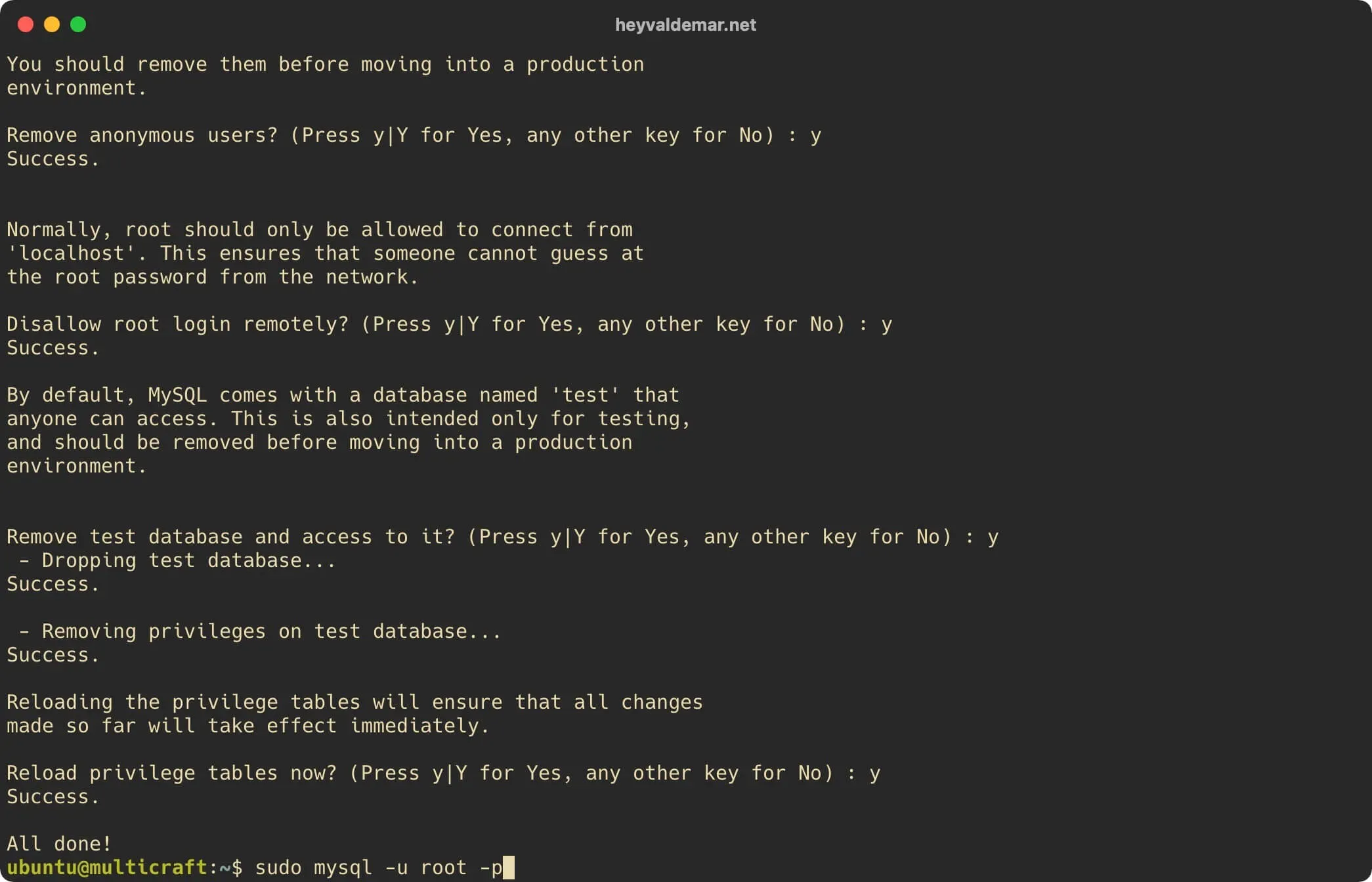 Install Multicraft on Ubuntu Server - Step 31