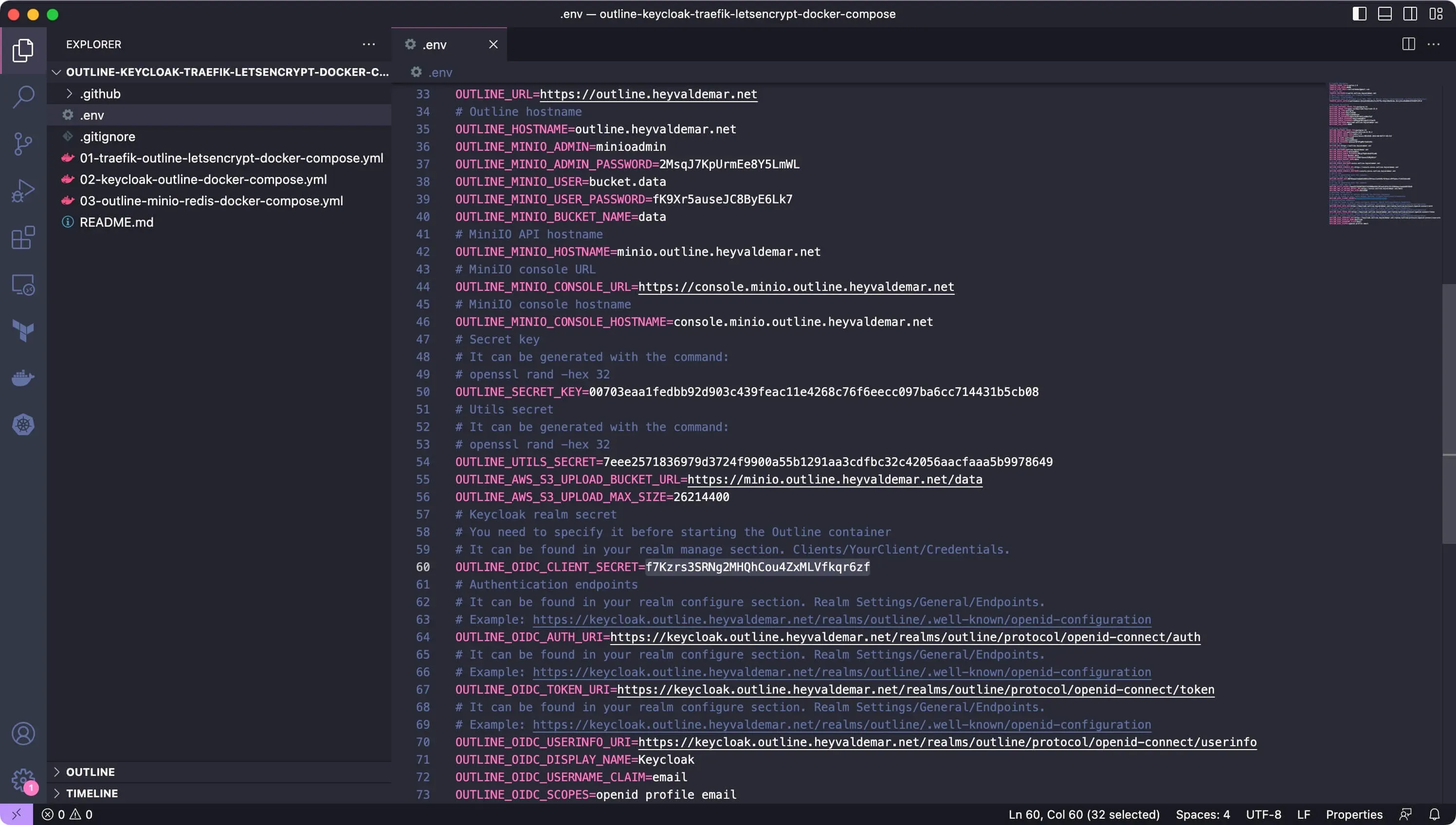 Install Outline and Keycloak Using Docker Compose - Step 17