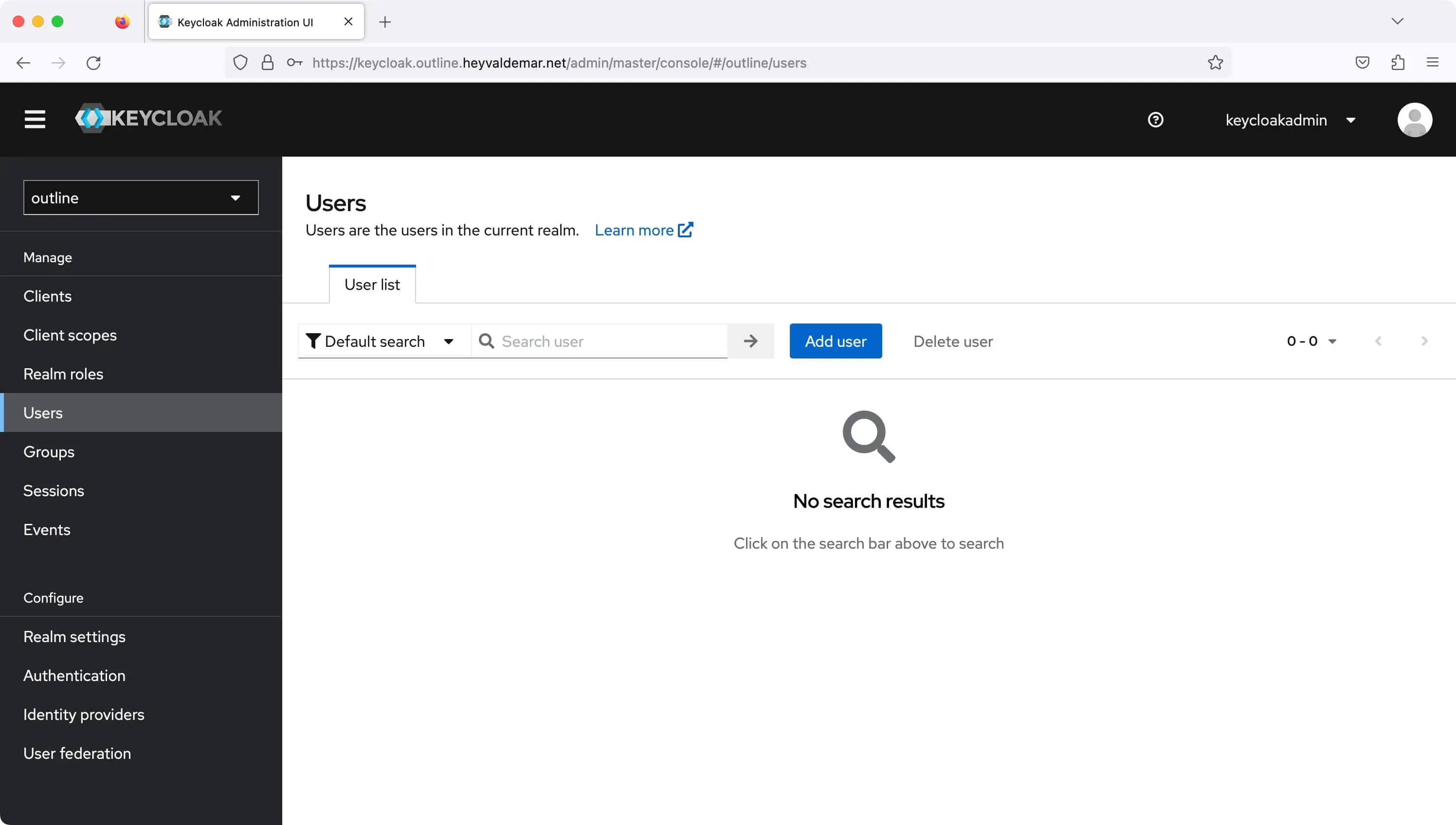 Install Outline and Keycloak Using Docker Compose - Step 18