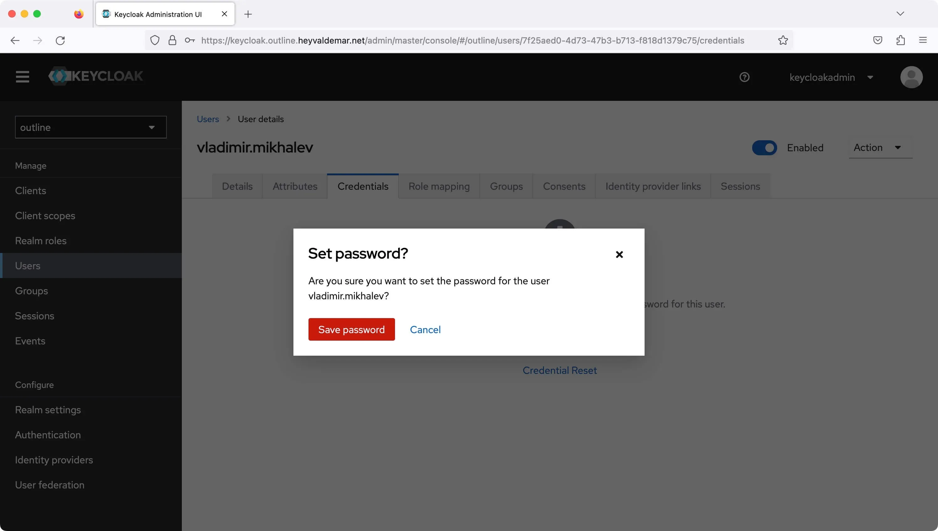 Install Outline and Keycloak Using Docker Compose - Step 22
