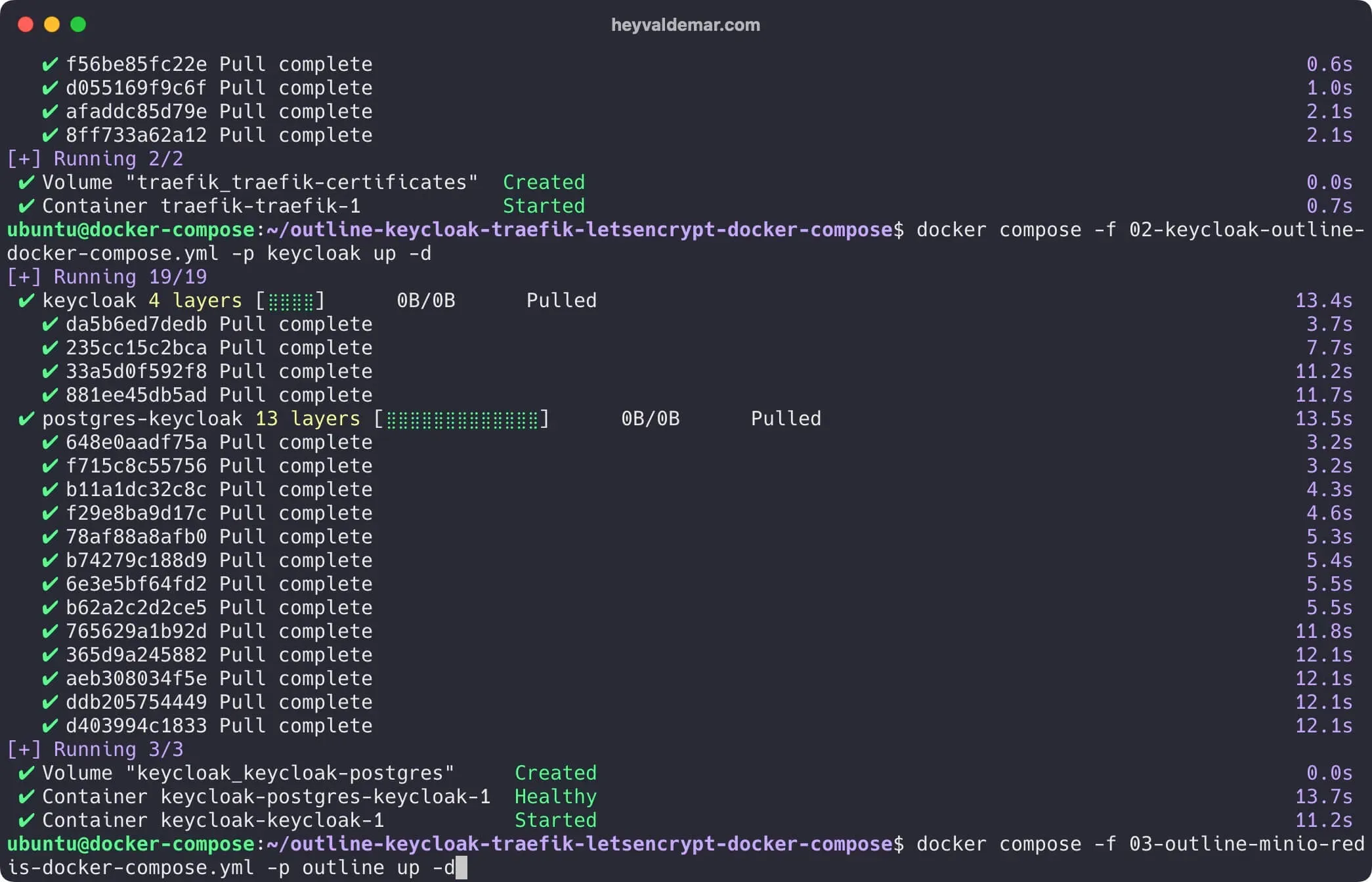 Install Outline and Keycloak Using Docker Compose - Step 24