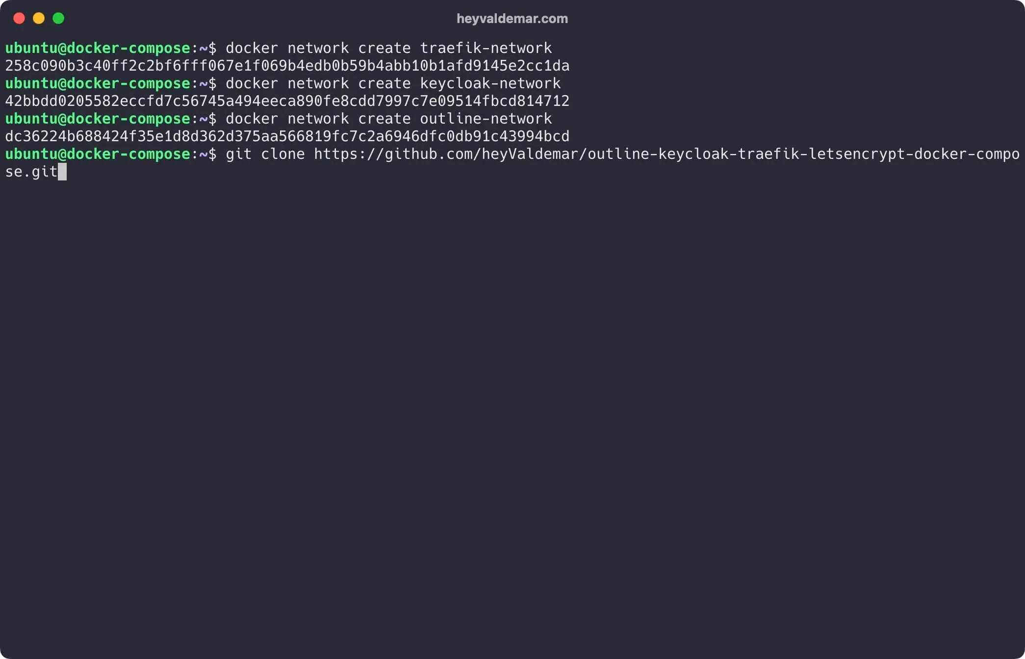 Install Outline and Keycloak Using Docker Compose - Step 4