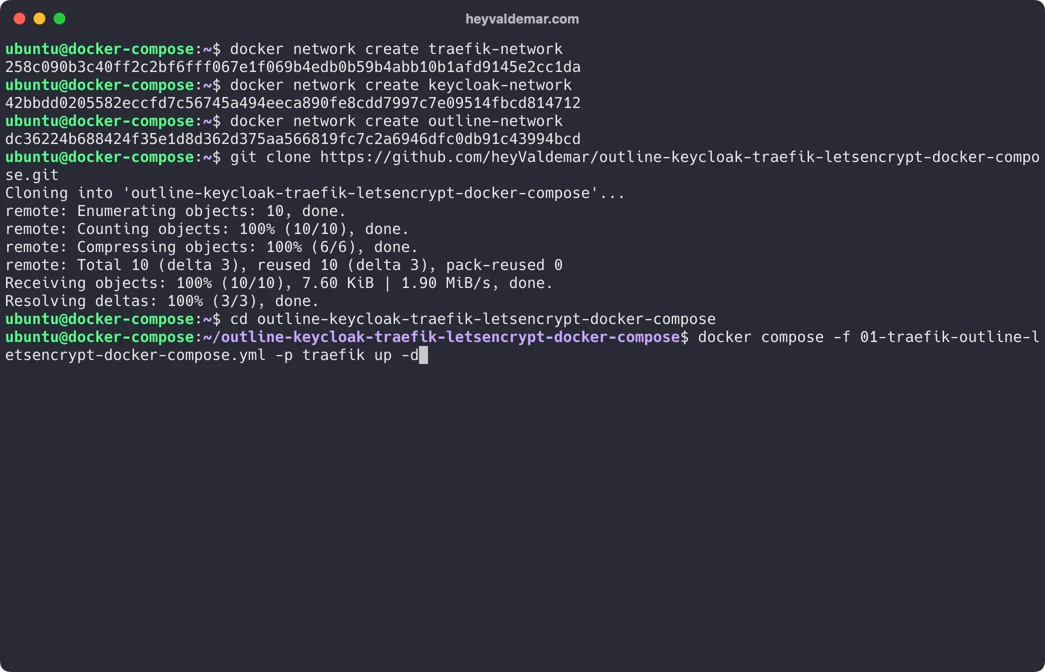 Install Outline and Keycloak Using Docker Compose - Step 6