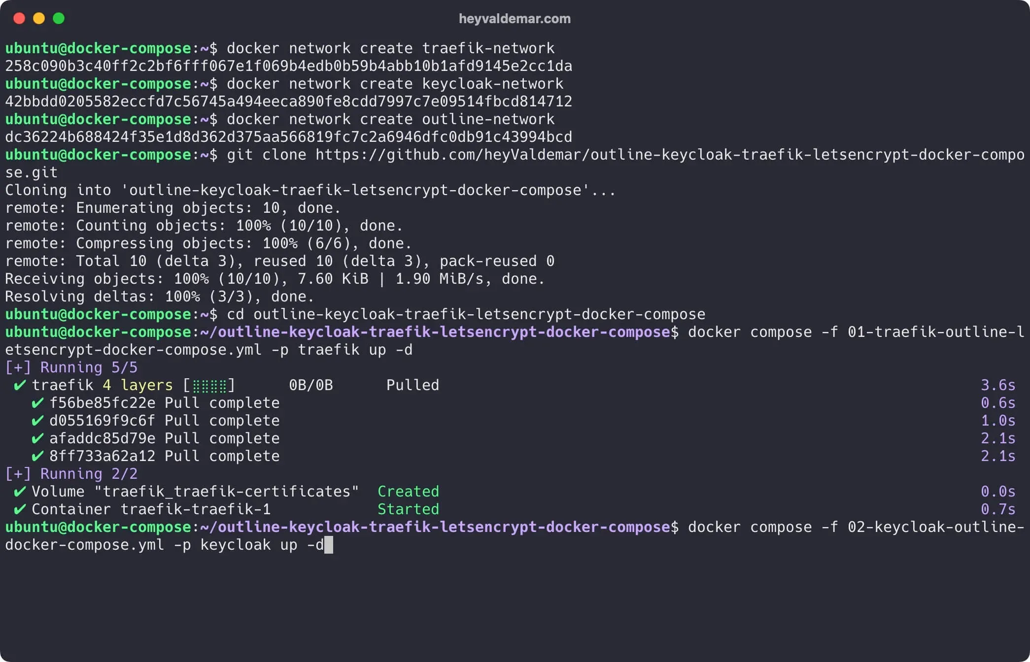 Install Outline and Keycloak Using Docker Compose - Step 7