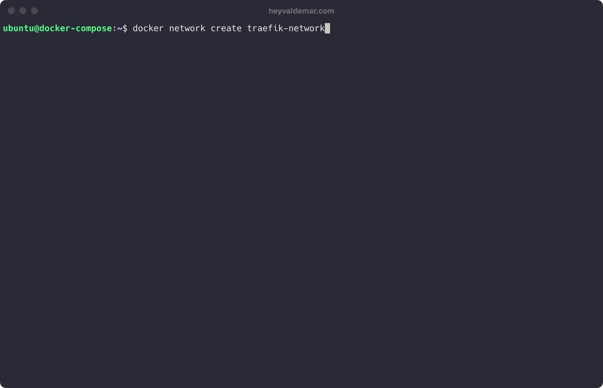 Install Portainer Using Docker Compose - Step 1