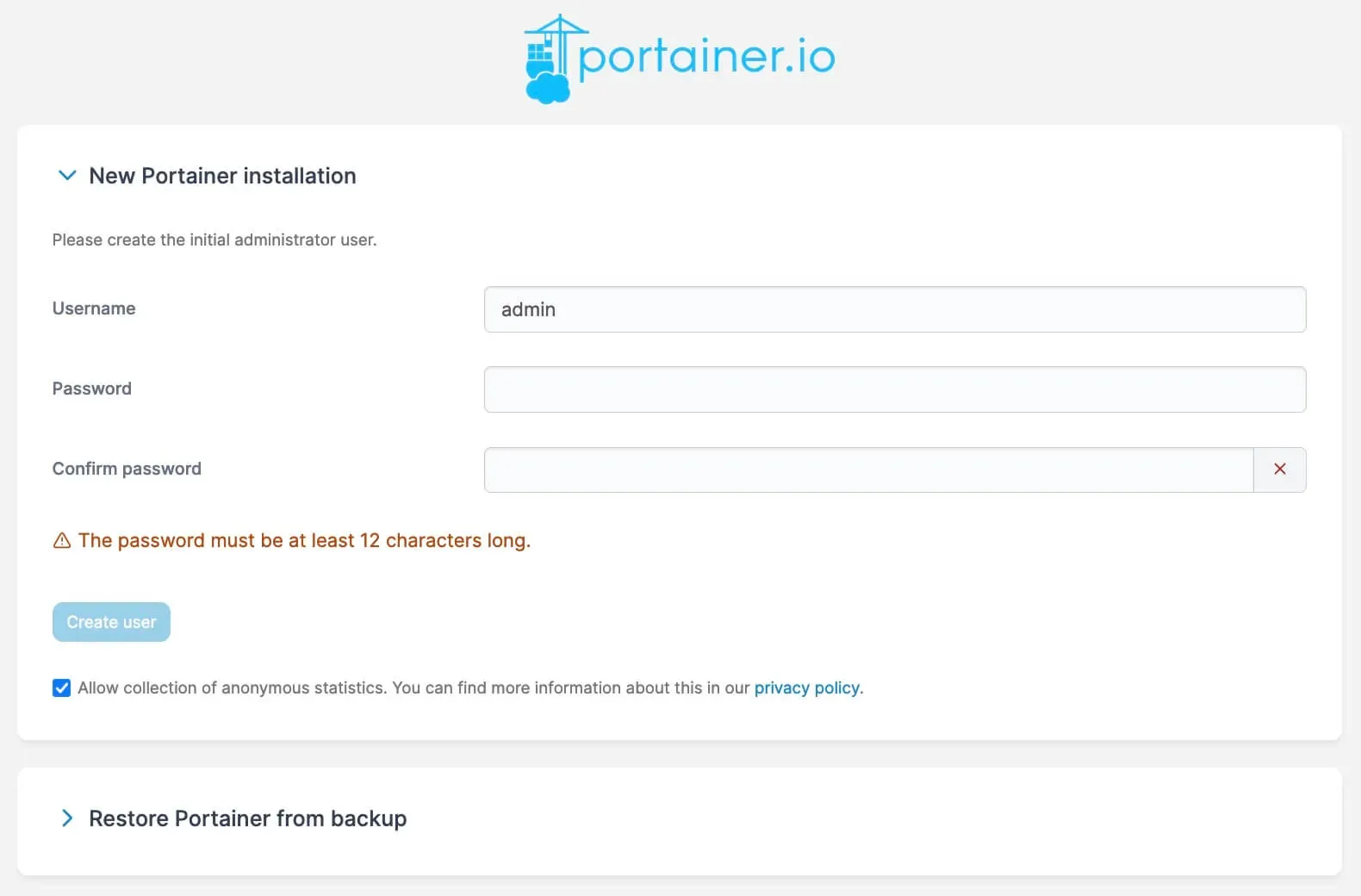 Install Portainer Using Docker Compose - Step 6