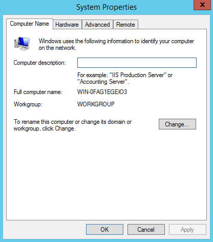 Basic Setup of Windows Server 2012 R2