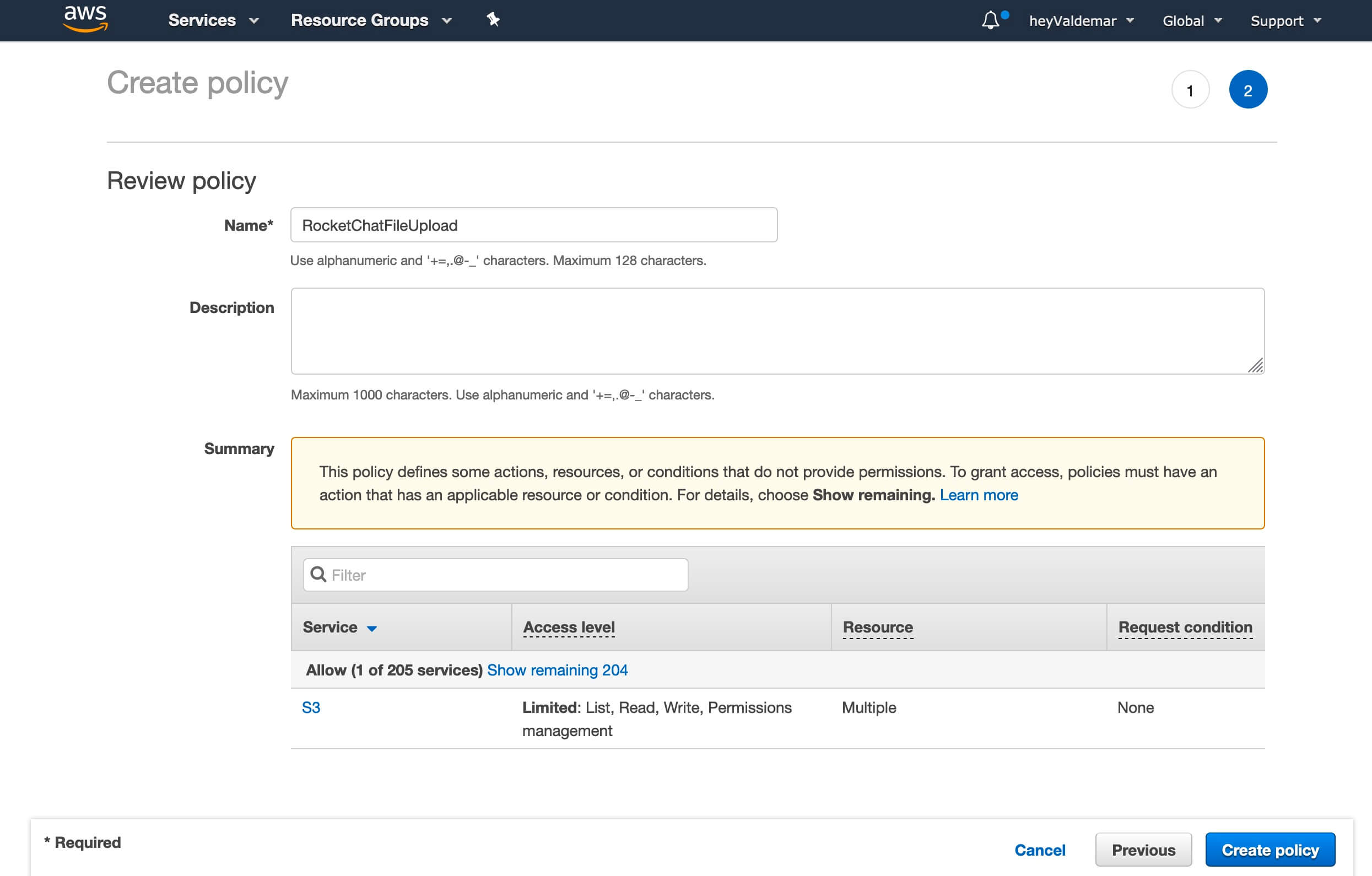 Configure Amazon S3 for Rocket.Chat File Sharing