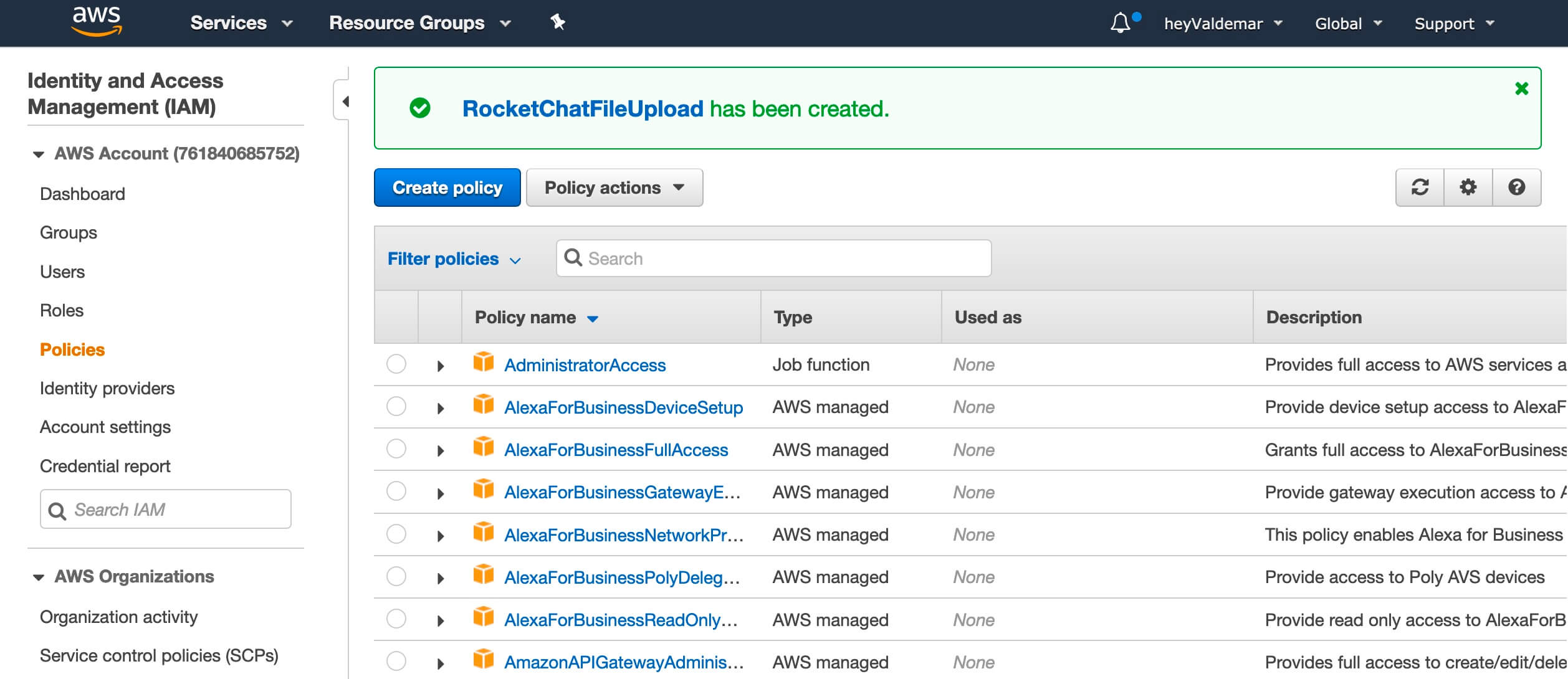 Configure Amazon S3 for Rocket.Chat File Sharing