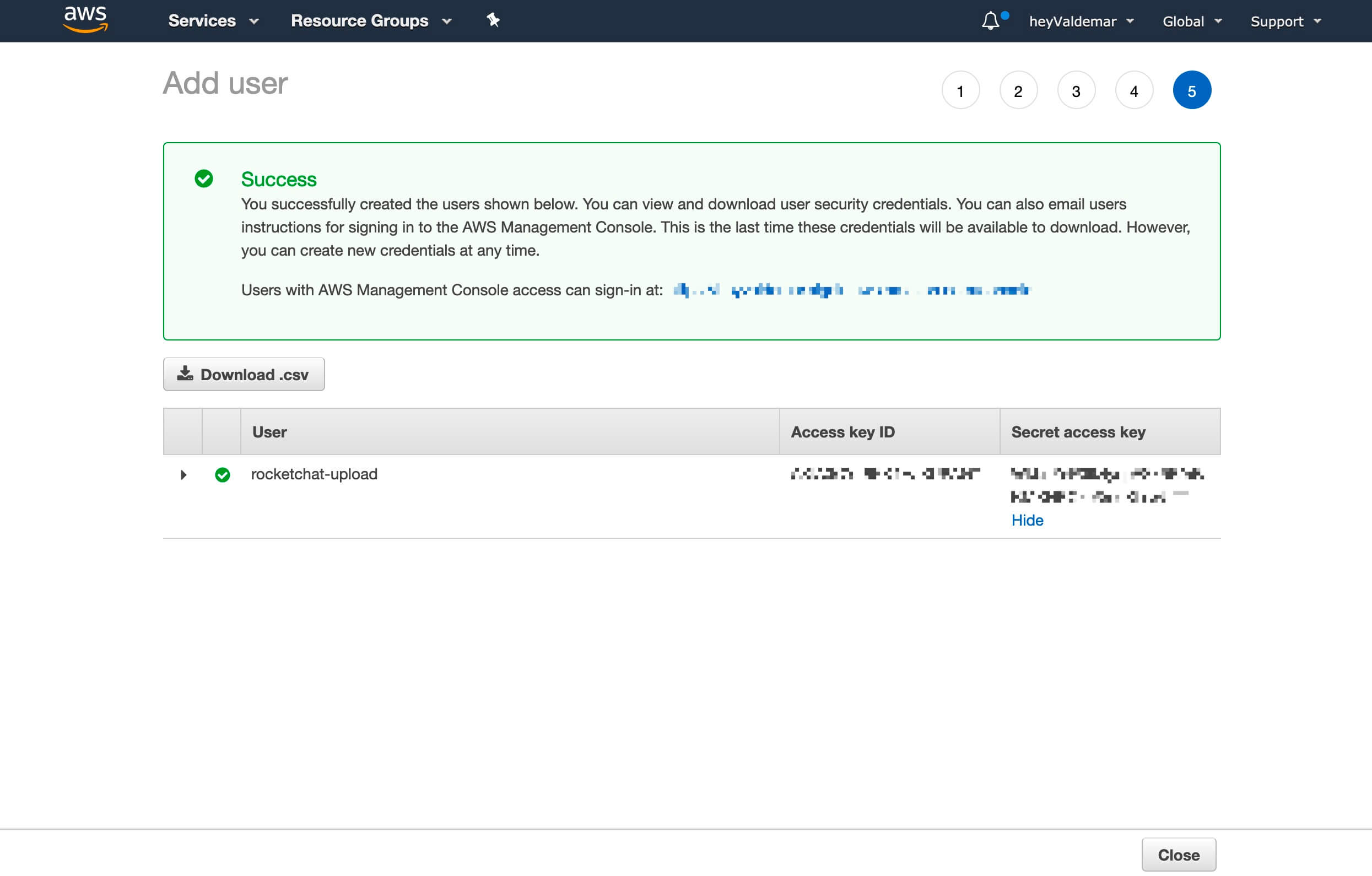 Configure Amazon S3 for Rocket.Chat File Sharing