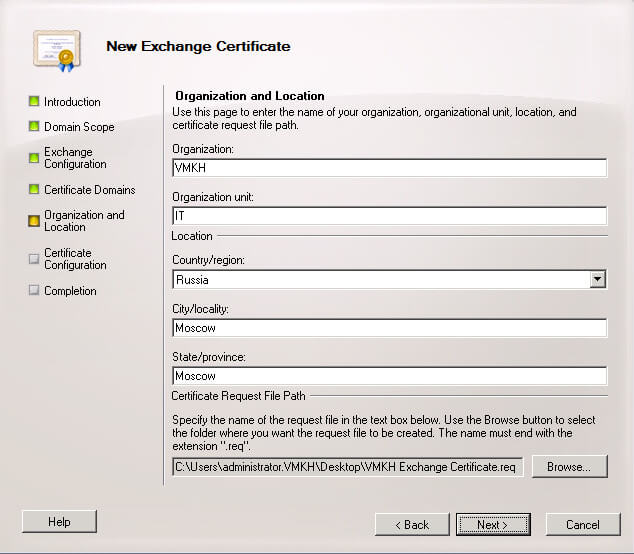 Configure Exchange Server 2010