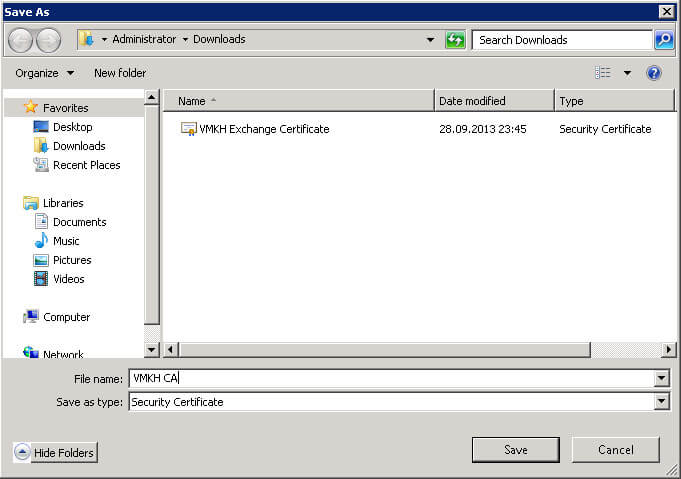 Configure Exchange Server 2010