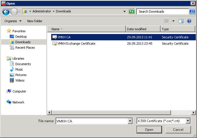 Configure Exchange Server 2010