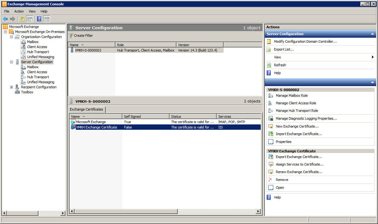 Configure Exchange Server 2010