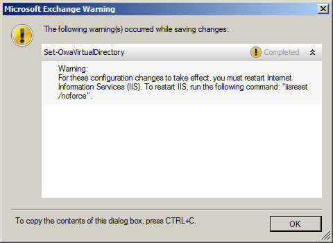 Configure Exchange Server 2010