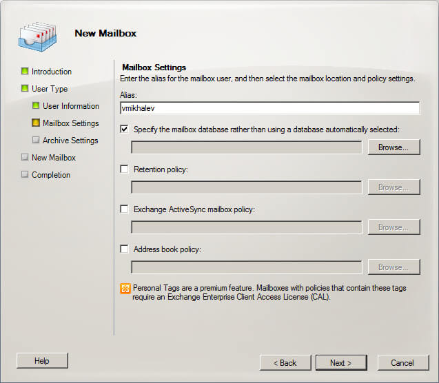 Configure Exchange Server 2010