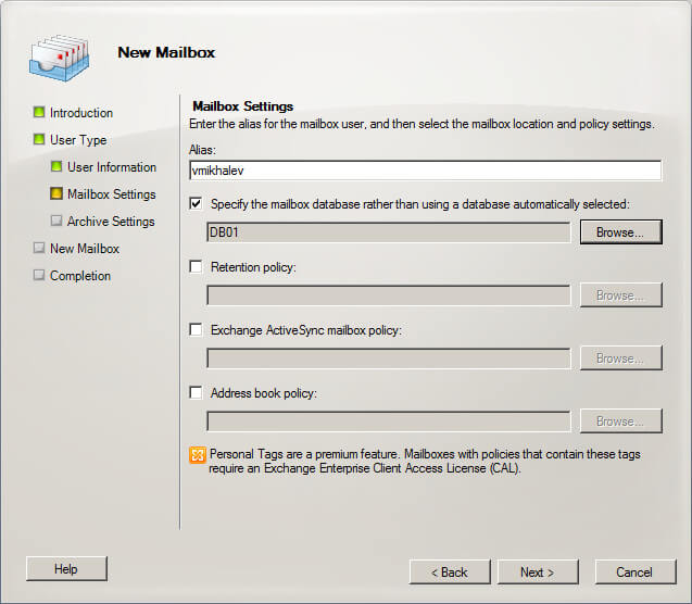 Configure Exchange Server 2010