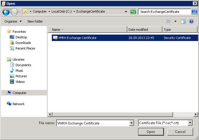 Configure Exchange Server 2010