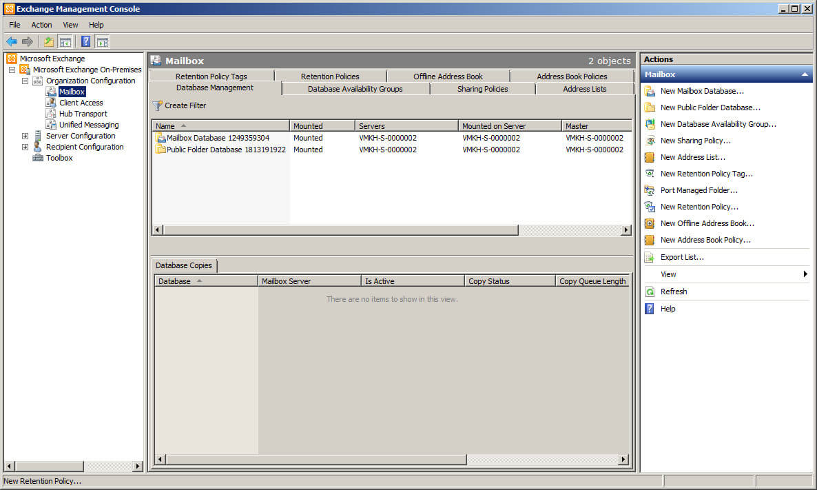 Configure Exchange Server 2010