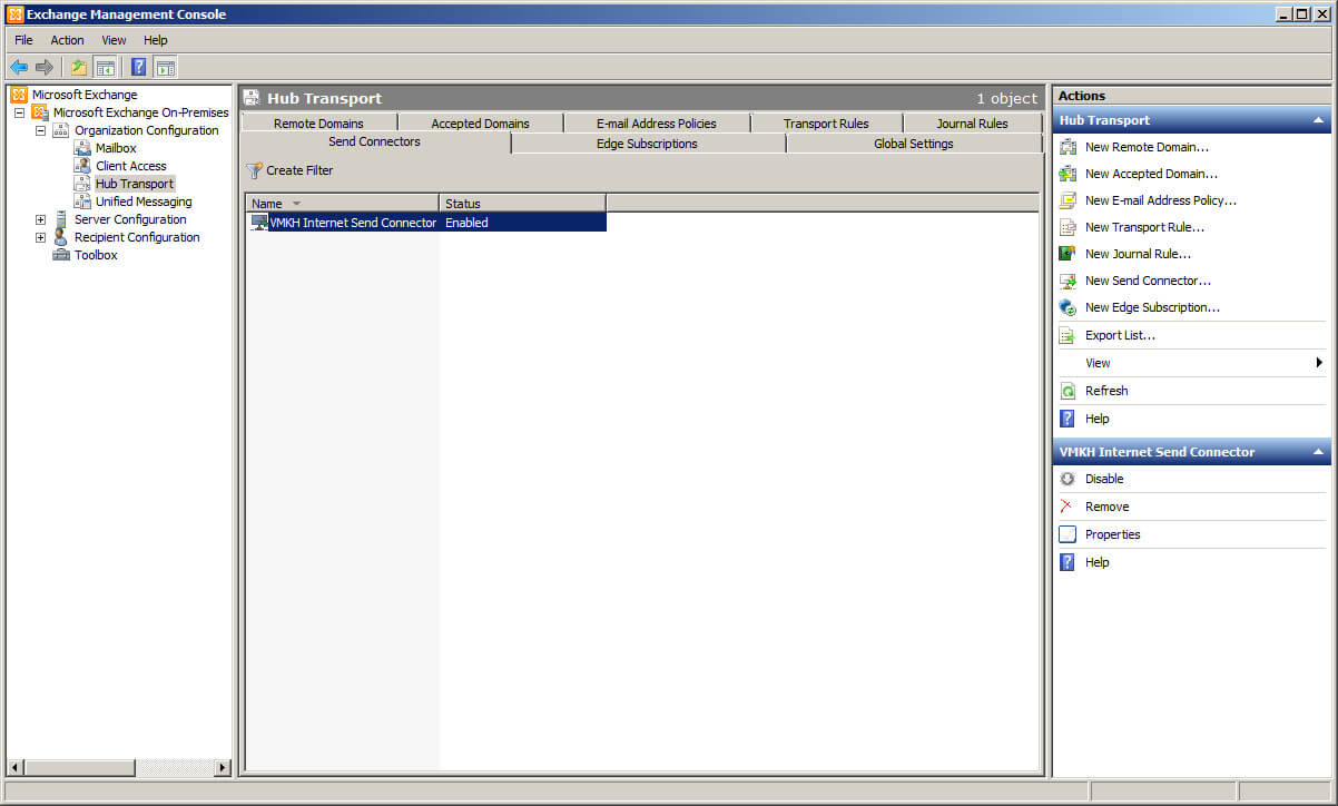 Configure Exchange Server 2010