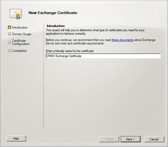 Configure Exchange Server 2010