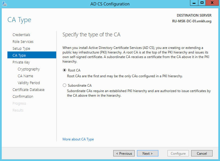 Configure Exchange Server 2016