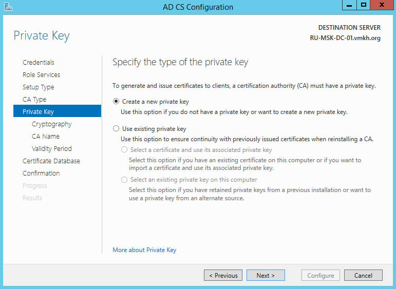 Configure Exchange Server 2016