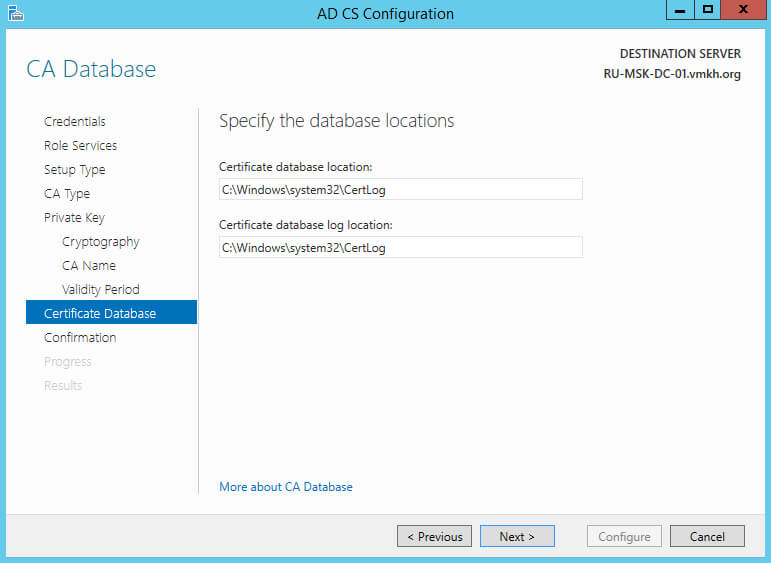 Configure Exchange Server 2016