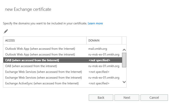 Configure Exchange Server 2016