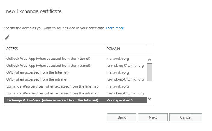 Configure Exchange Server 2016