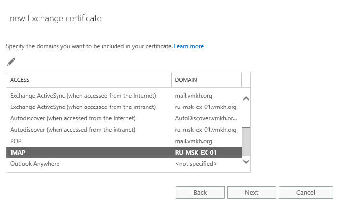 Configure Exchange Server 2016