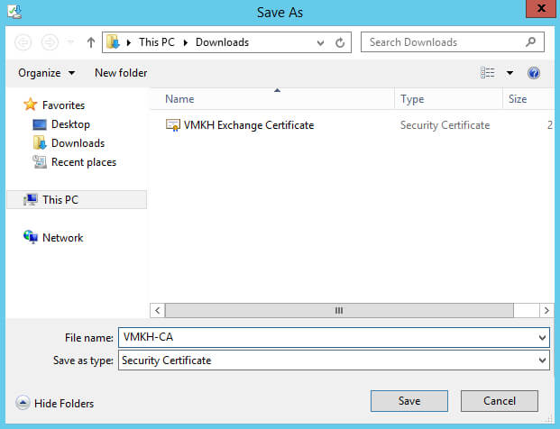 Configure Exchange Server 2016