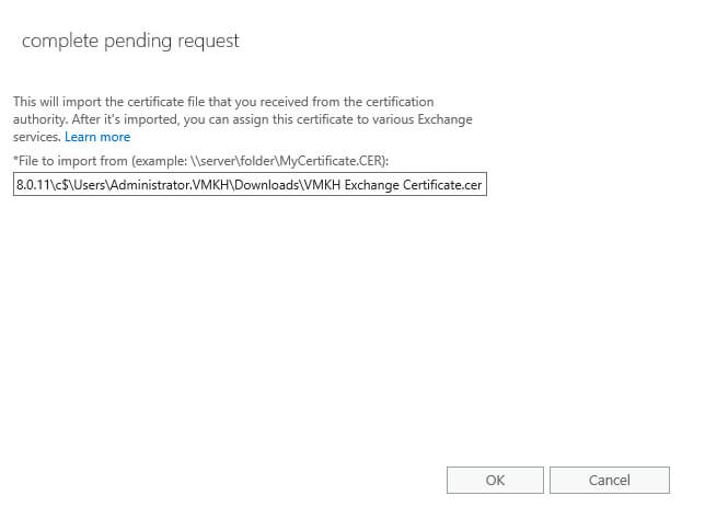 Configure Exchange Server 2016