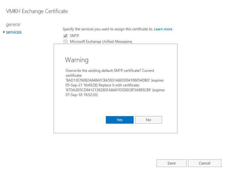 Configure Exchange Server 2016