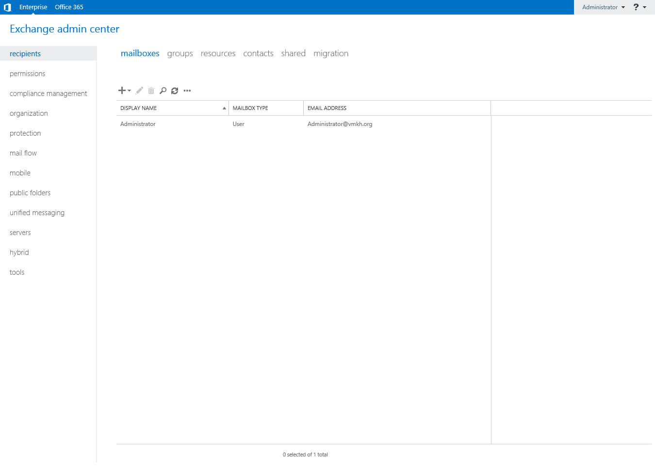 Configure Exchange Server 2016