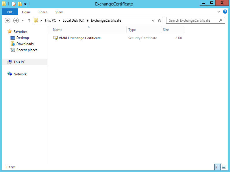 Configure Exchange Server 2016