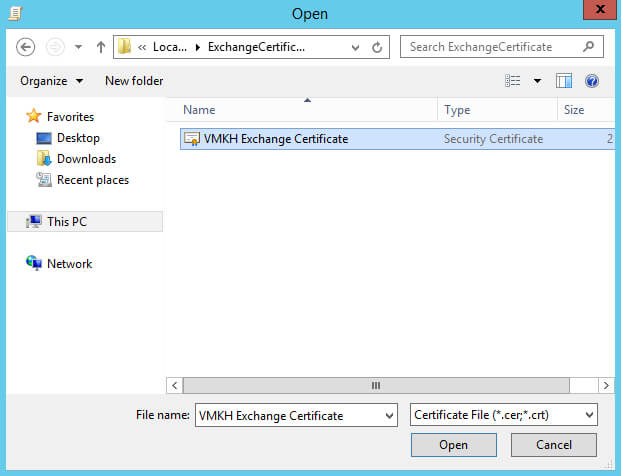 Configure Exchange Server 2016