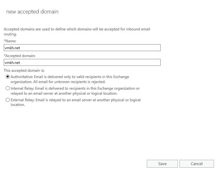 Configure Exchange Server 2016