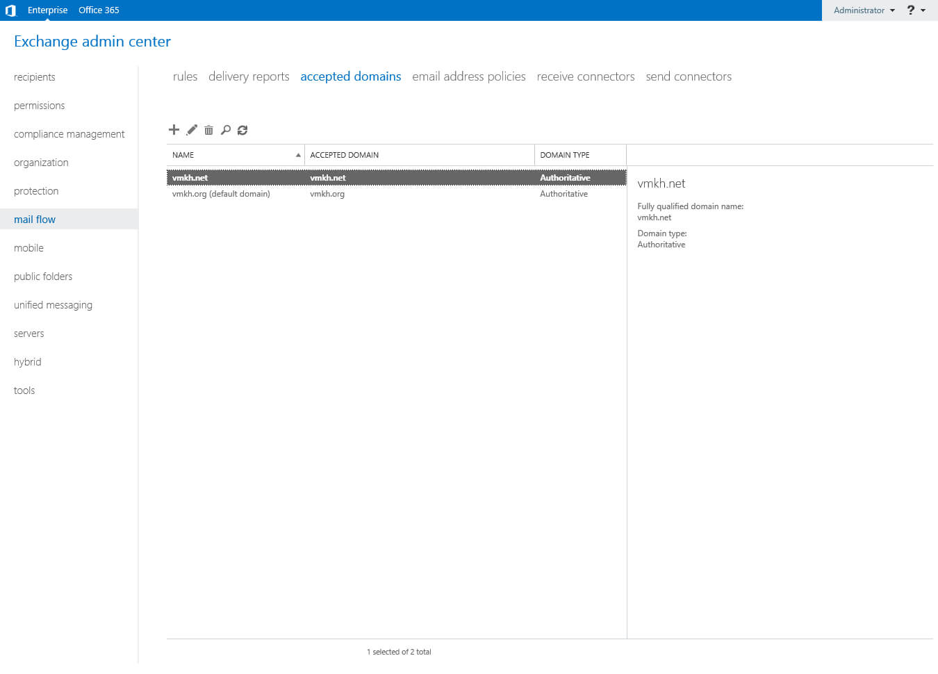 Configure Exchange Server 2016