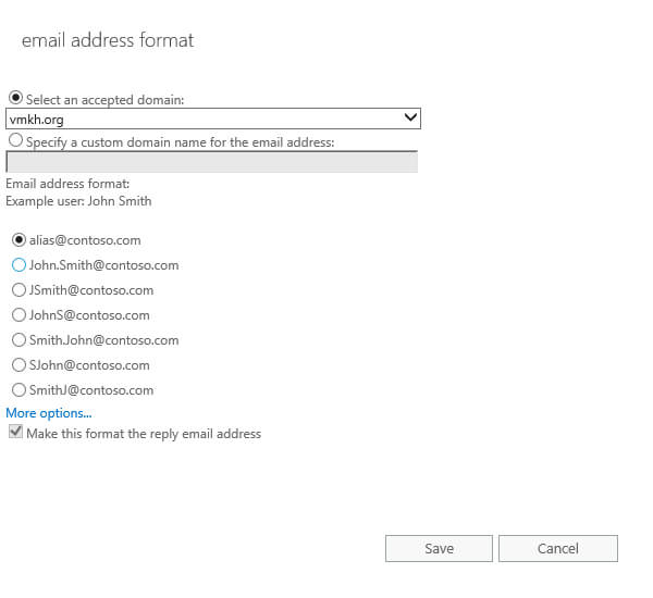 Configure Exchange Server 2016