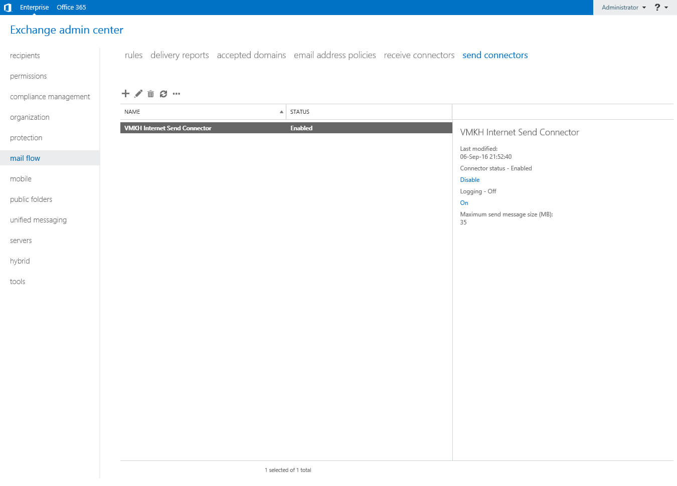 Configure Exchange Server 2016