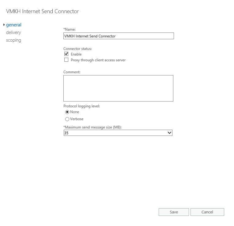 Configure Exchange Server 2016